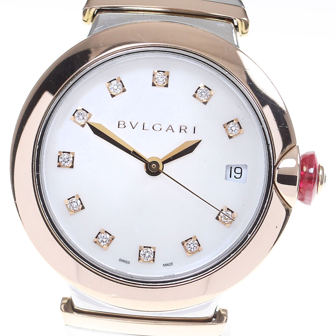 BVLGARI - ブルガリ BVLGARI LUP36SG/LU36C6SSPGD ルチェア K18PG/SS 自動巻き レディース _860535