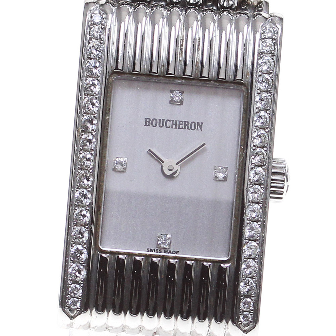 BOUCHERON - ブシュロン Boucheron リフレ サイドダイヤ 4P クォーツ レディース _863021【ev10】