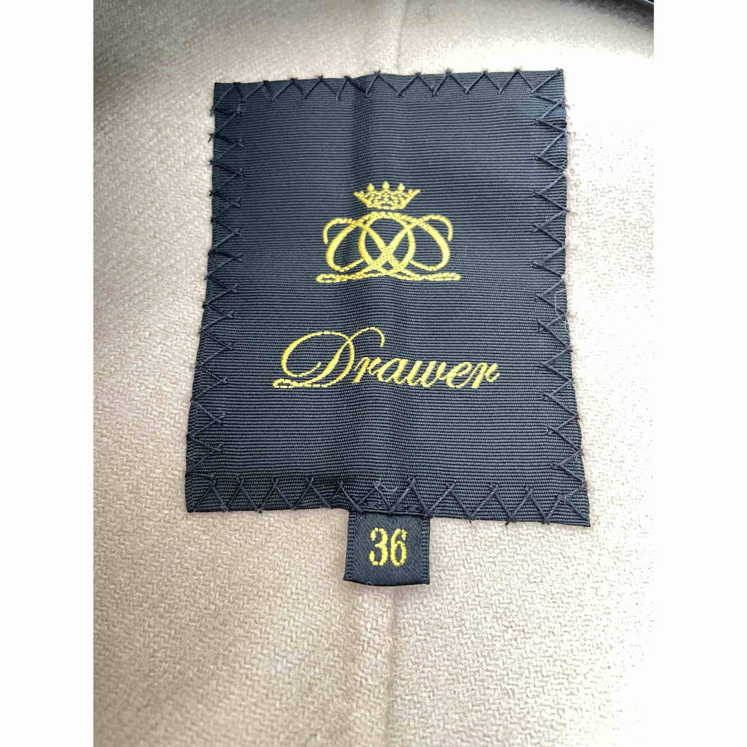 美品 Drawerドゥロワー ウールケヌキショートコートジャケット 美品 Drawerドゥロワー ウールケヌキショートコートジャケット
