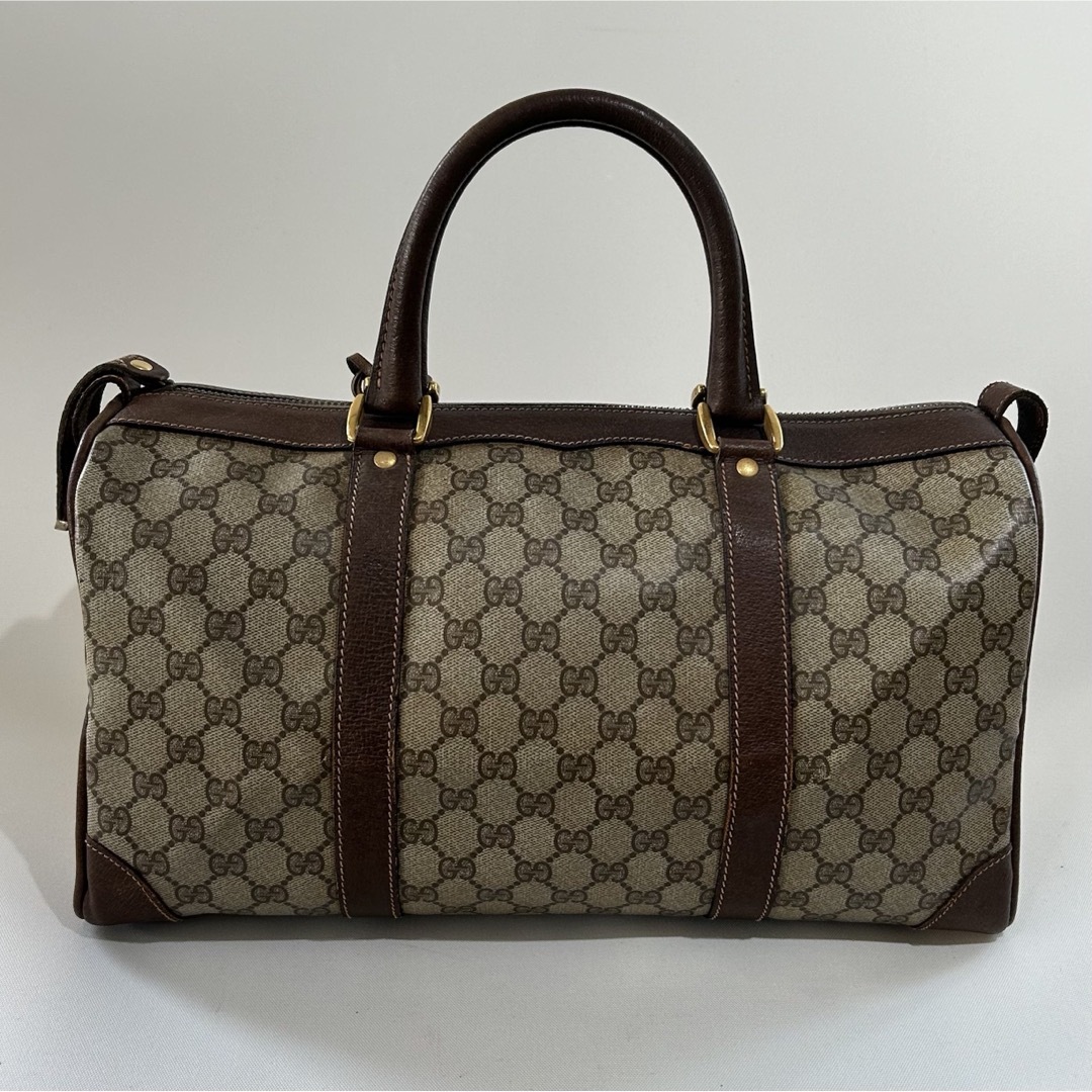 レア】Gucci オールドグッチ ボストンバッグ 中型 PVC 鍵付き レア】Gucci オールドグッチ ボストンバッグ 中型 PVC 鍵付き