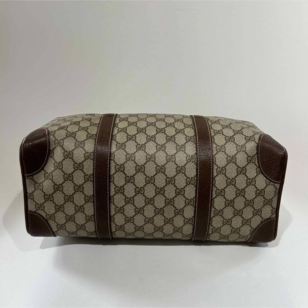 レア】Gucci オールドグッチ ボストンバッグ 中型 PVC 鍵付き レア】Gucci オールドグッチ ボストンバッグ 中型 PVC 鍵付き
