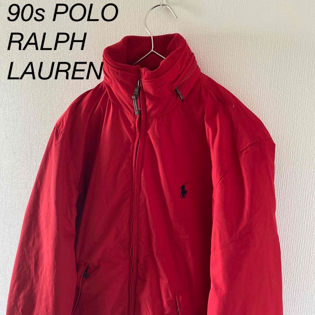 90sRalphLaurenポロラルフローレンスイングトップL長袖ブルゾン 90sRalphLaurenポロラルフローレンスイングトップL長袖ブルゾン