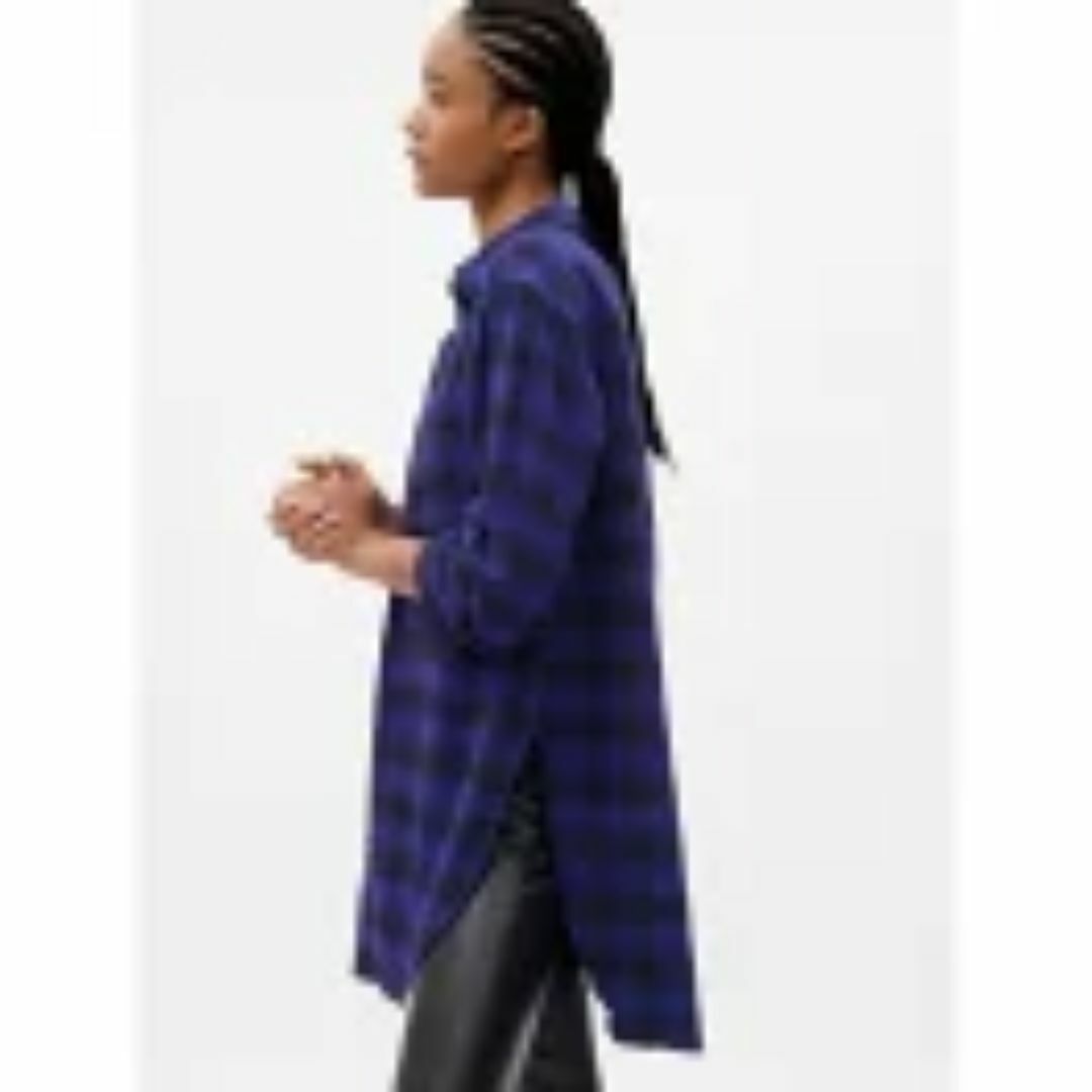GAP(ギャップ)の【新品未使用】GAP フランネル チュニックシャツ レディースのトップス(シャツ/ブラウス(長袖/七分))の商品写真