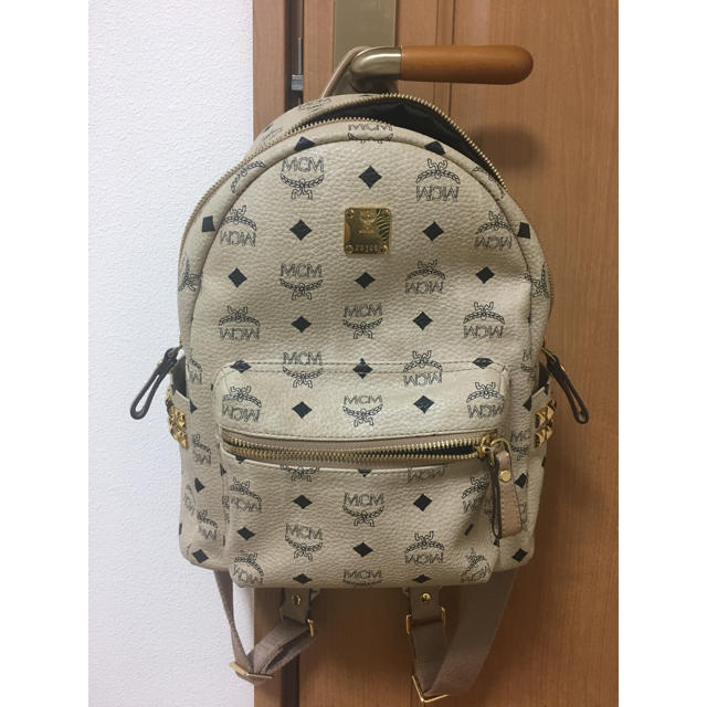 mcm リュック ベージュ Lサイズ