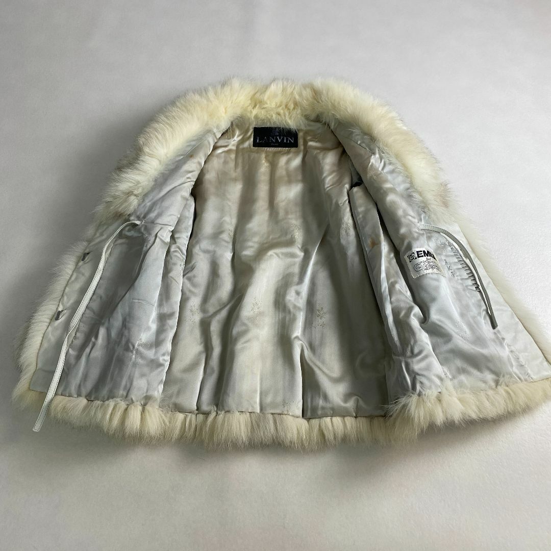 ランバン 毛皮コート LANVIN ブルーフォックス EMBA 11 L相当 ランバン 毛皮コート LANVIN ブルーフォックス EMBA 11 L相当