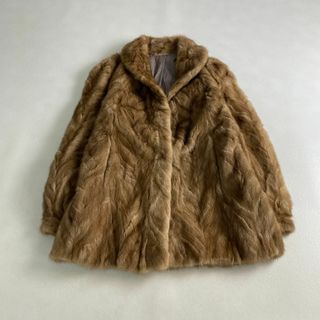美品　サガミンク　毛皮コート　SAGA ROYAL　パステルミンク　ミドル丈(毛皮/ファーコート)