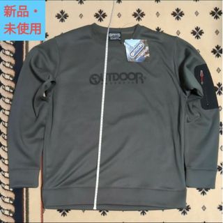 アウトドア(OUTDOOR)のOUTDOOR 裏起毛トレーナー メンズLL カーキ(その他)
