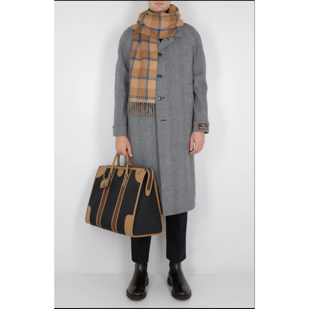 GUCCI - 最高級 カシミヤ混 GUCCI ツイード ヘリンボーン ロング GUCCI - 最高級 カシミヤ混 GUCCI ツイード ヘリンボーン ロング