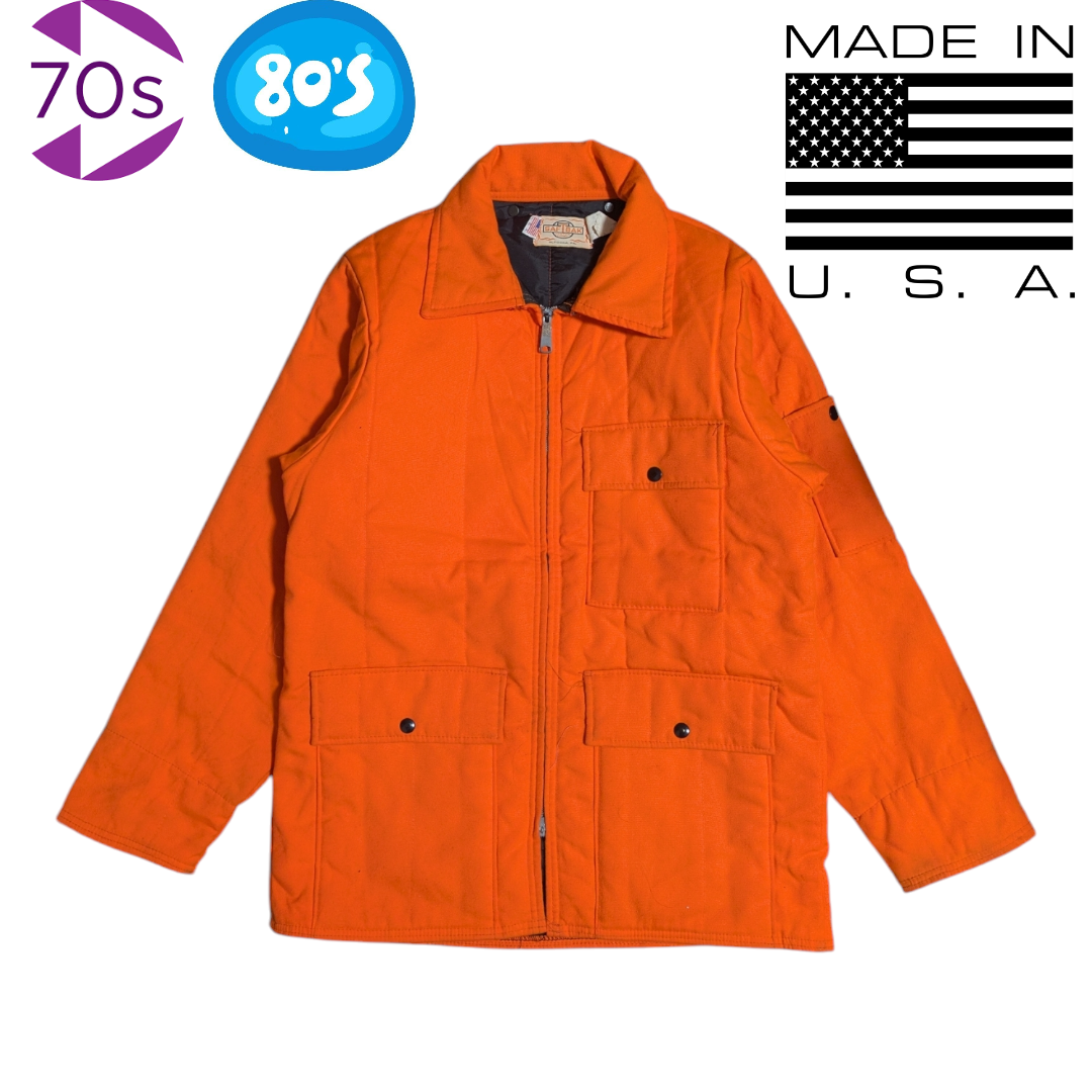 70s 80s SAFTBAK USA製 オレンジ ジャケット