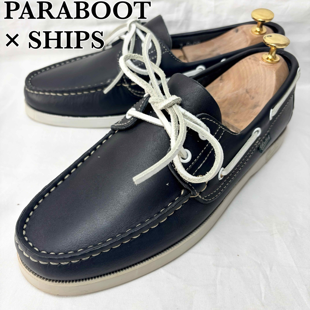 美品】PARABOOT × SHIPS 別注 BARTH デッキシューズ 美品】PARABOOT × SHIPS 別注 BARTH デッキシューズ