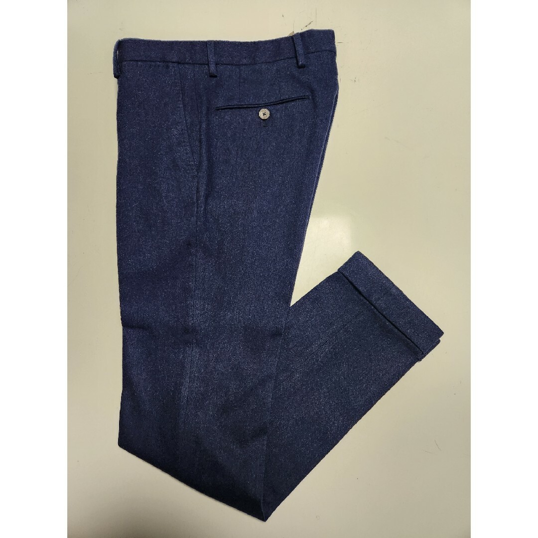 美品】PT01 EVO FIT ウールフランネル ストレッチ 紺色 44 秋冬 美品】PT01 EVO FIT ウールフランネル ストレッチ 紺色 44 秋冬
