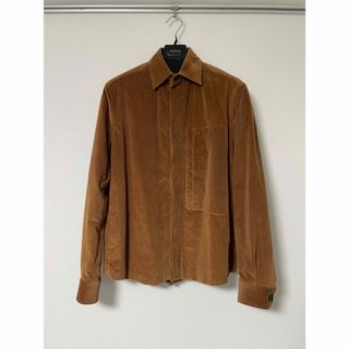 Ermenegildo Zegna - ZEGNA ブラウン コットンカシミヤ混長袖 Ermenegildo Zegna - ZEGNA ブラウン コットンカシミヤ混長袖