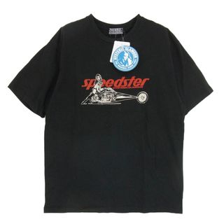 HYSTERIC GLAMOUR - HYSTERIC GLAMOUR ヒステリックグラマー 02241CT41 SPEEDSTER クルーネック 半袖 プリント Tシャツ ブラック系 L【中古】