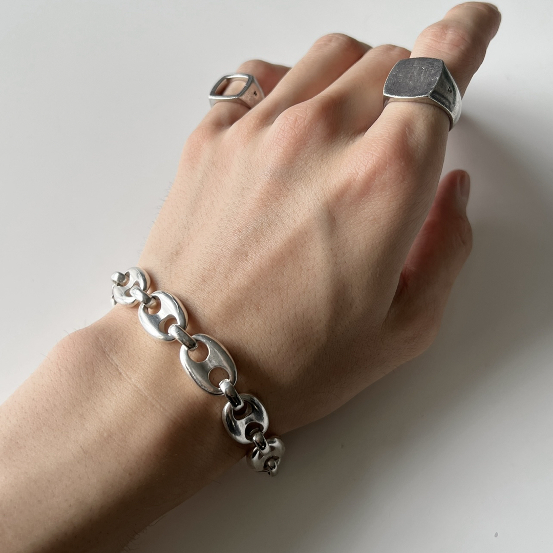 vintage SILVER925 アンカーチェーン ブレスレット ヴィンテージ vintage SILVER925 アンカーチェーン ブレスレット ヴィンテージ