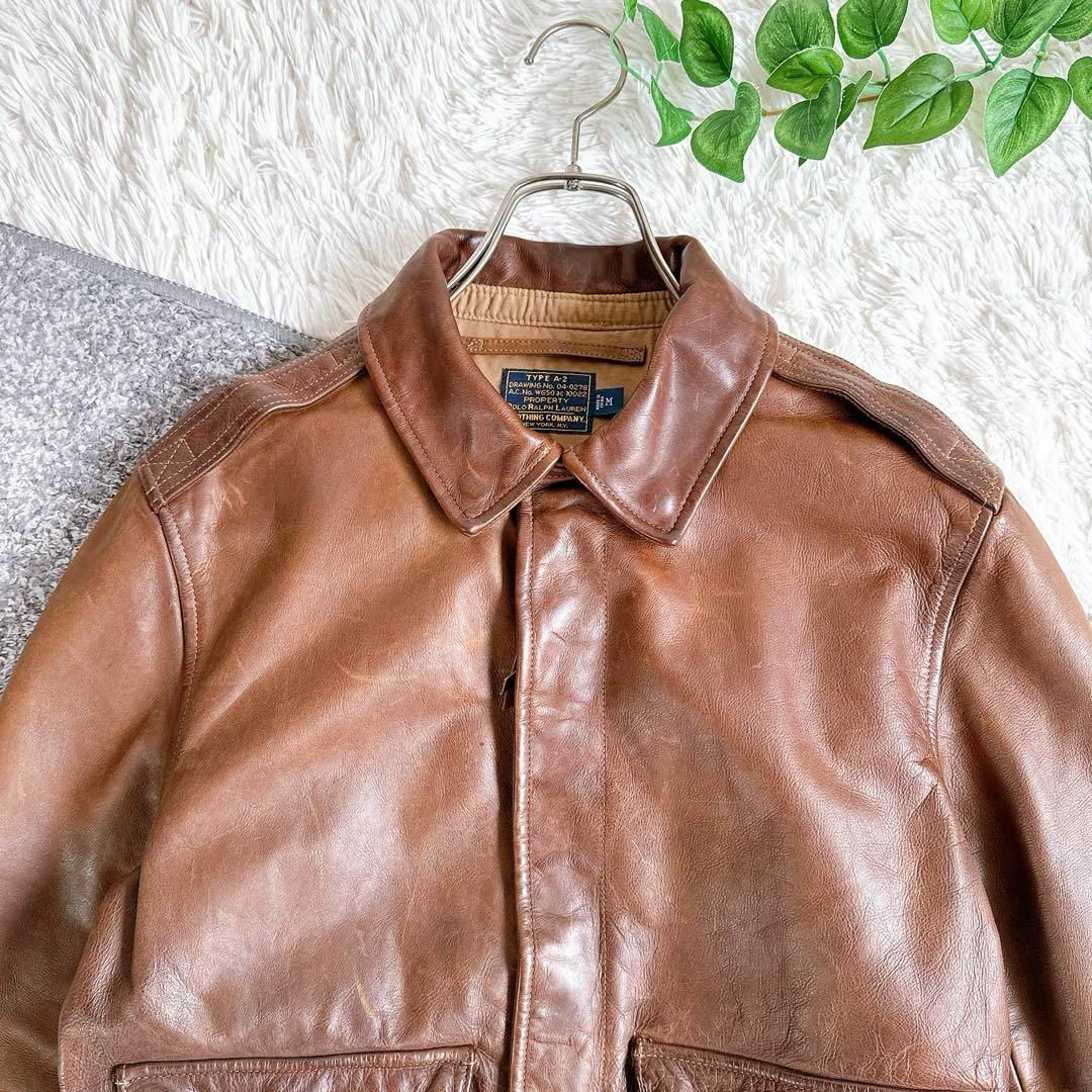 POLO RALPH LAUREN - 良品 ポロラルフローレン A-2 レザー POLO RALPH LAUREN - 良品 ポロラルフローレン A-2 レザー