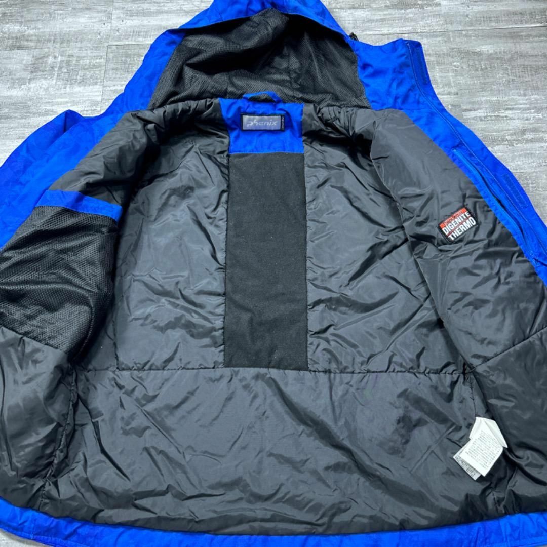 美品 近年モデル Phenix フェニックス スキーウェア メンズM 青×黒 美品 近年モデル Phenix フェニックス スキーウェア メンズM 青×黒