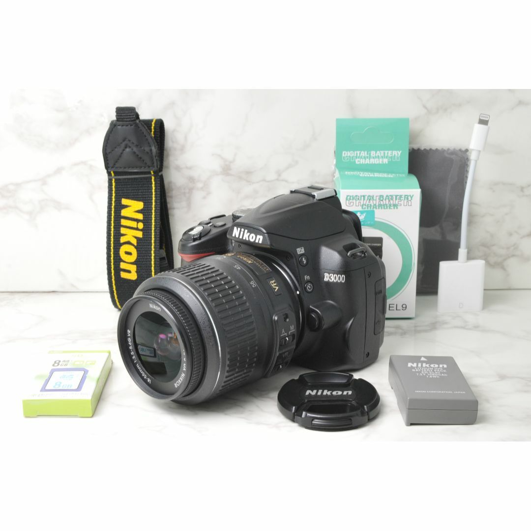 Nikon D3000⭐️スマホ転送 一眼レフ 軽量 初心者 人気 ショット数少 Nikon D3000⭐️スマホ転送 一眼レフ 軽量 初心者 人気 ショット数少