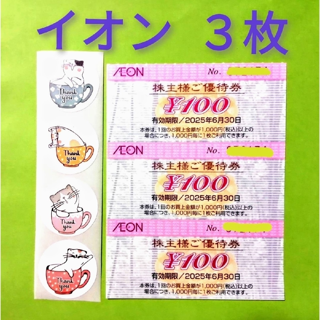 AEON(イオン)のイオン(AEON)株主優待券 300円分★マックスバリュ ザ・ビッグ レディースのファッション小物(その他)の商品写真