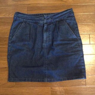 フラワー(flower)のribbon denim skirt(ミニスカート)