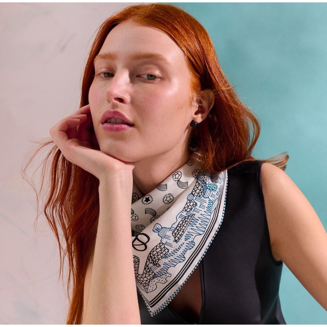 HERMES - 新品未使用 エルメス バンダナ カレ55 星降る渓谷 2025 HERMES - 新品未使用 エルメス バンダナ カレ55 星降る渓谷 2025