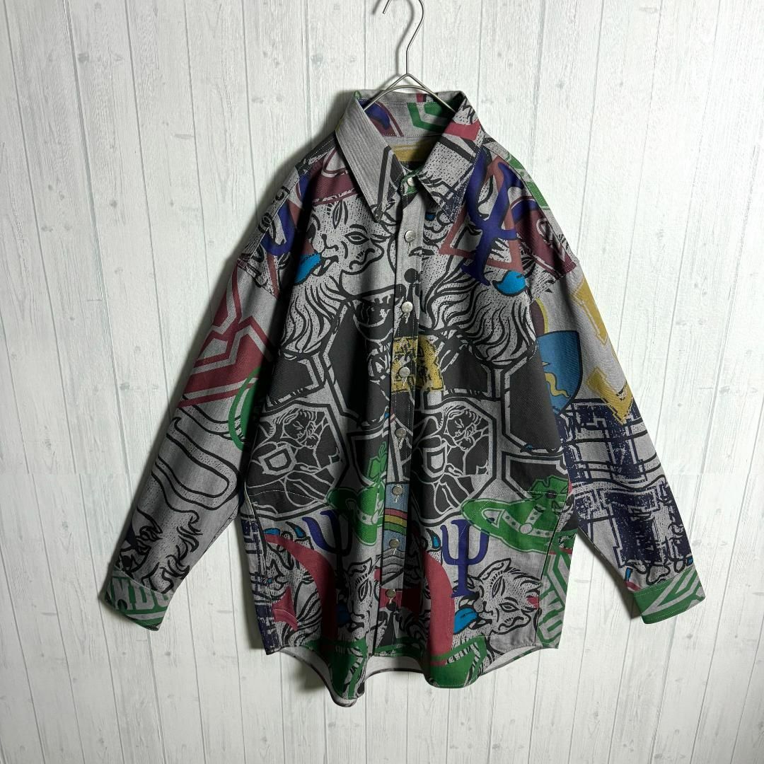 美品☆総柄☆ビッグシルエット】ヴィヴィアンウエストウッド 美品☆総柄☆ビッグシルエット】ヴィヴィアンウエストウッド