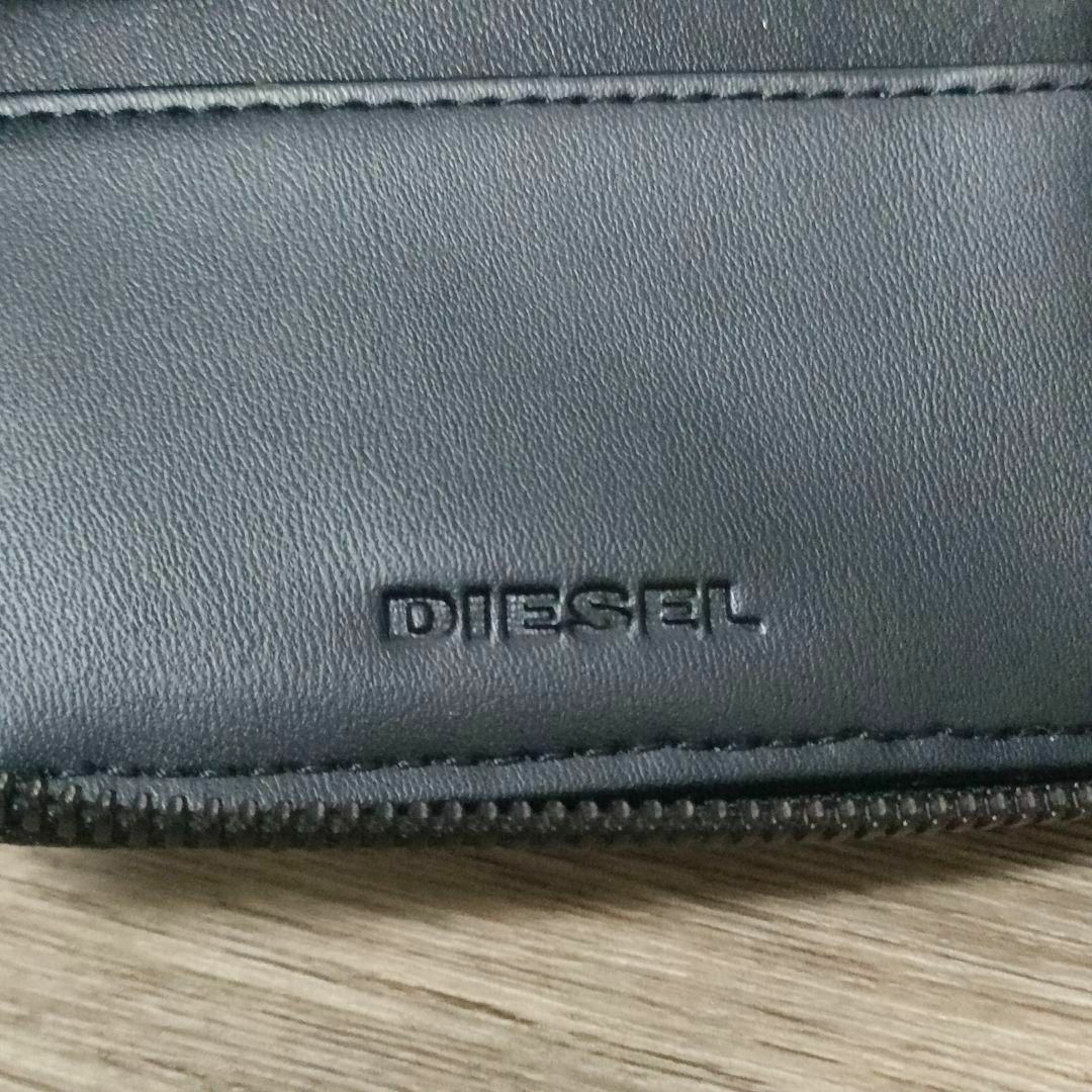 DIESEL - DIESEL 折り財布 ラウンドファスナー デニム DIESEL - DIESEL 折り財布 ラウンドファスナー デニム