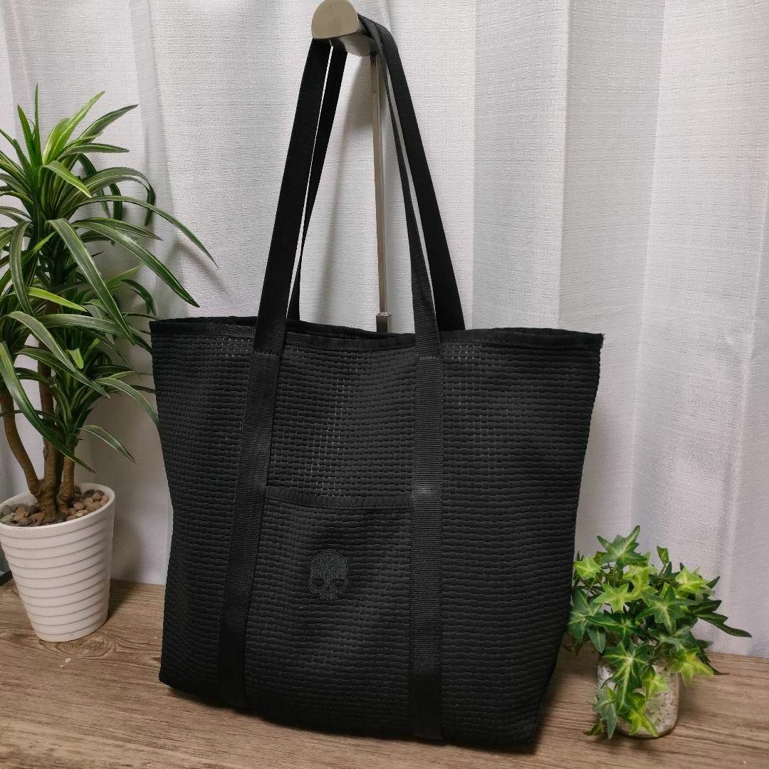 HYDROGEN - ハイドロゲン トートバッグ ブラック A4収納可 HYDROGEN - ハイドロゲン トートバッグ ブラック A4収納可
