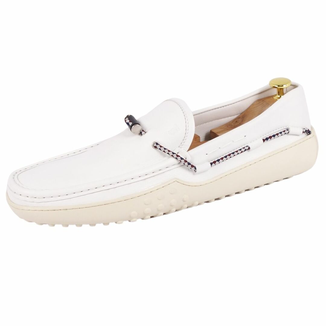 TOD'S(トッズ)の未使用 トッズ TOD'S ローファー GOMMINI ゴンミーニ モカシン ドライビングシューズ 靴 メンズ 11.5(30.5cm) ホワイト メンズの靴/シューズ(ドレス/ビジネス)の商品写真