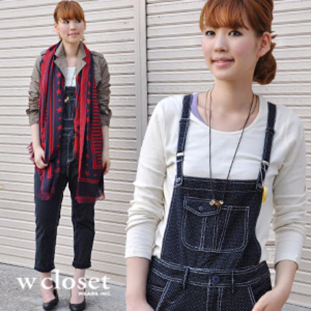 w closet(ダブルクローゼット)のw closet  ドット柄サロペット♡ レディースのパンツ(サロペット/オーバーオール)の商品写真