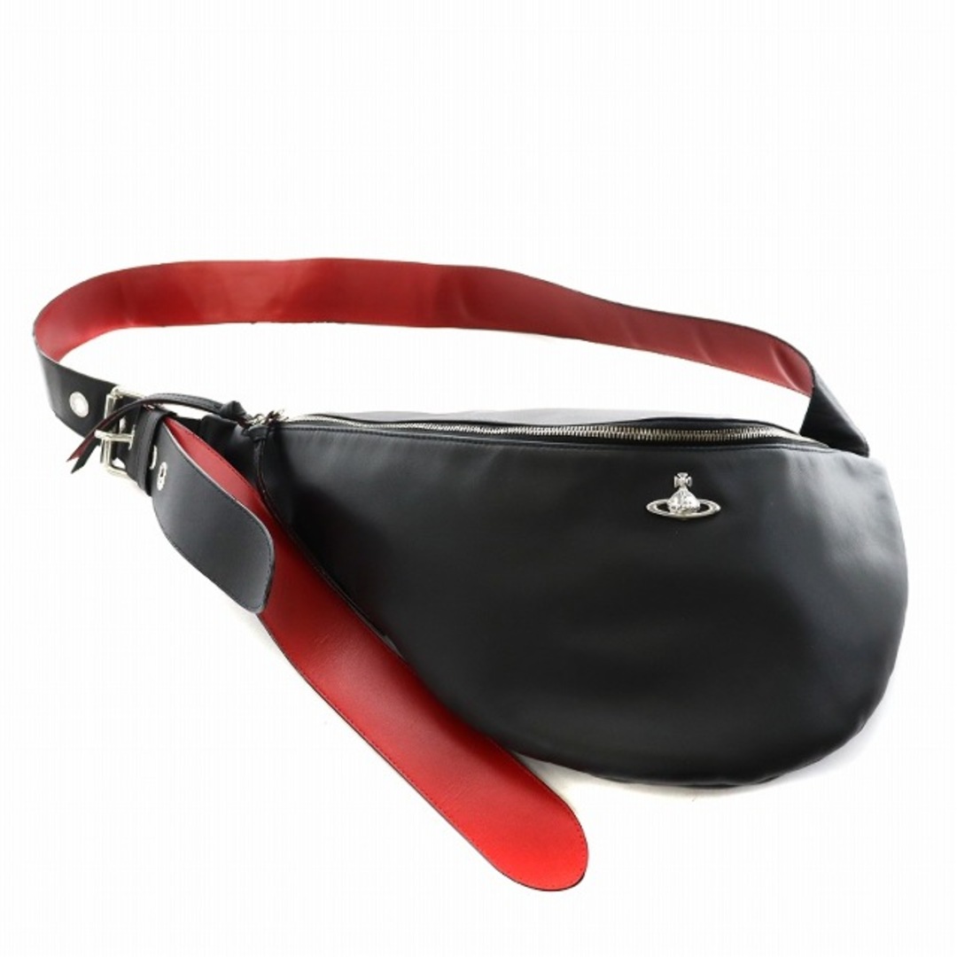 vivienne westwood PUNK ボディバッグ 黒 × 赤 メンズ|ボディ vivienne westwood PUNK ボディバッグ 黒 × 赤 メンズ|ボディ