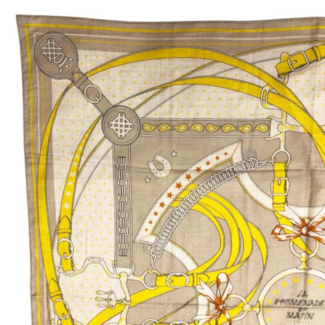 HERMES - エルメス カレジェアン 140 大判 ショール ストール 朝 HERMES - エルメス カレジェアン 140 大判 ショール ストール 朝