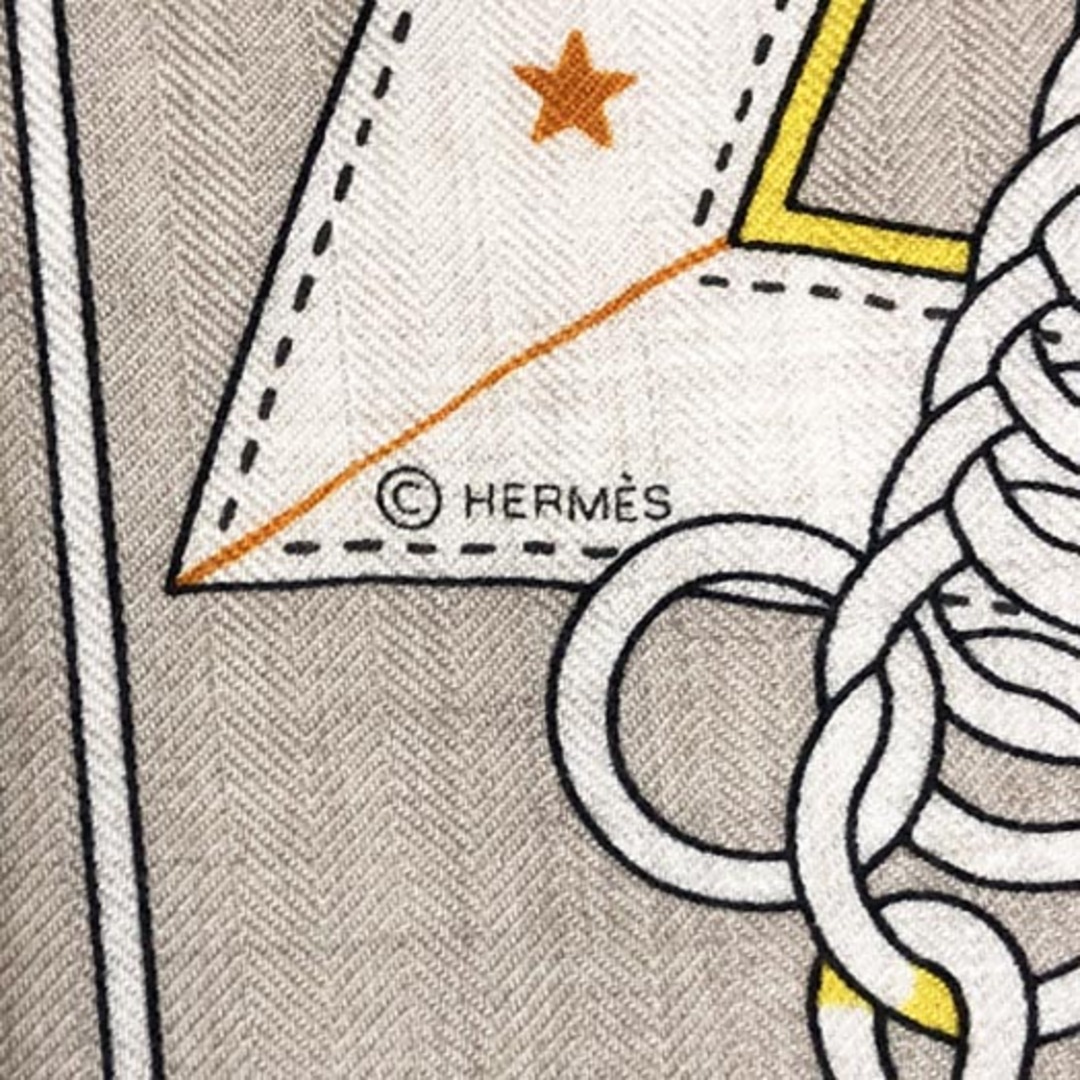 HERMES - エルメス カレジェアン 140 大判 ショール ストール 朝 HERMES - エルメス カレジェアン 140 大判 ショール ストール 朝