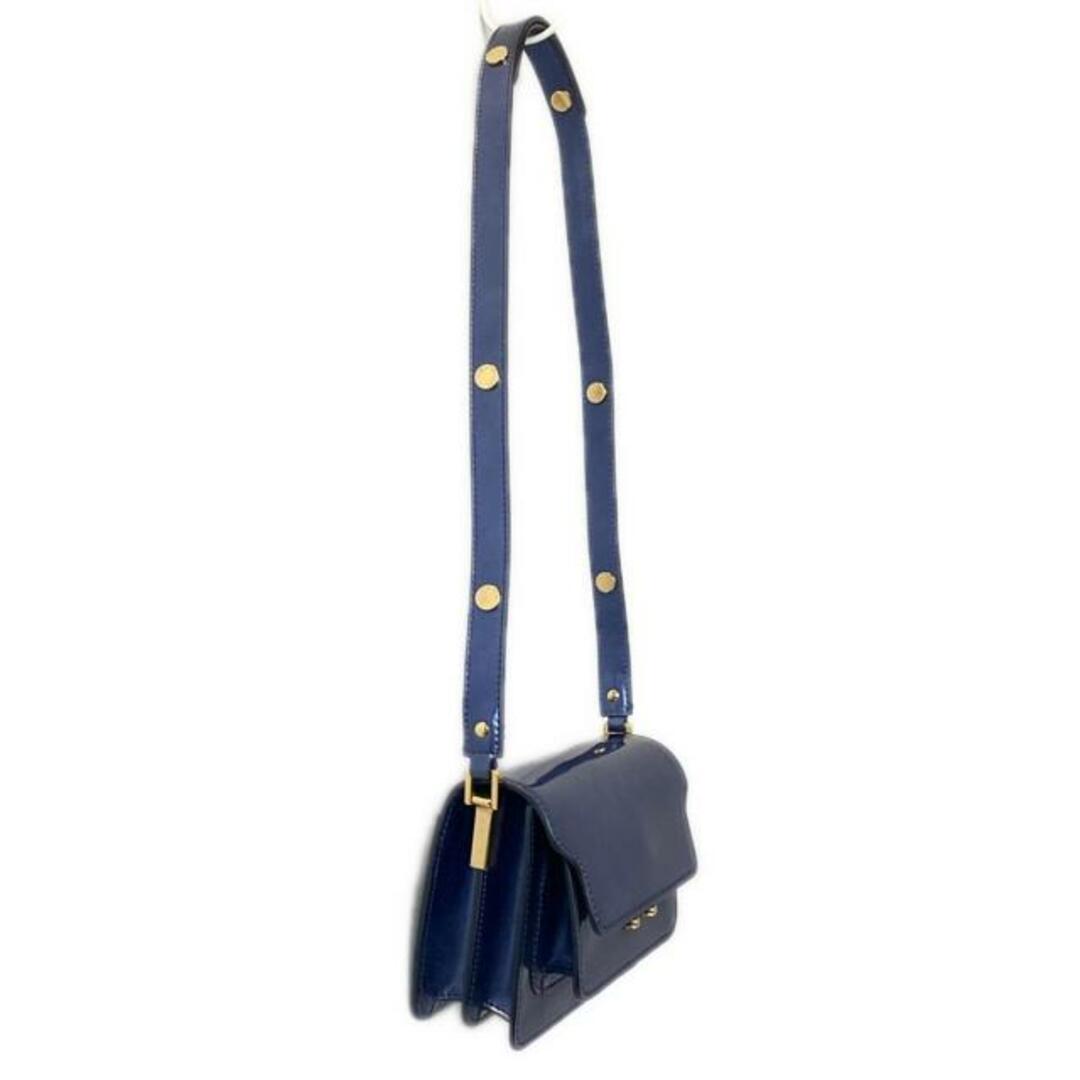 MARNI(マルニ) ショルダーバッグ トランク ネイビー レザー MARNI(マルニ) ショルダーバッグ トランク ネイビー レザー