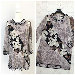 LEONARD - 【美品】LEONARDレオナールプリントチュニック LEONARD - 【美品】LEONARDレオナールプリントチュニック