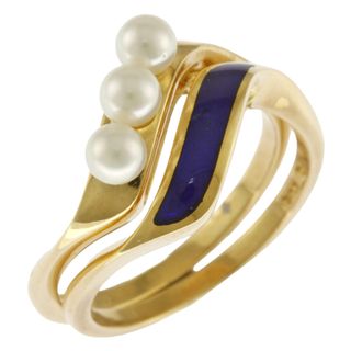 ミキモト(MIKIMOTO)のミキモト リング 指輪 11号 18金 K18イエローゴールド パール レディース MIKIMOTO  中古(リング(指輪))