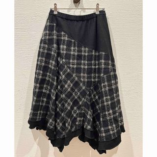 eclat - イーバイエクラ 大人チュールスカート 38 ネイビーの eclat - イーバイエクラ 大人チュールスカート 38 ネイビーの