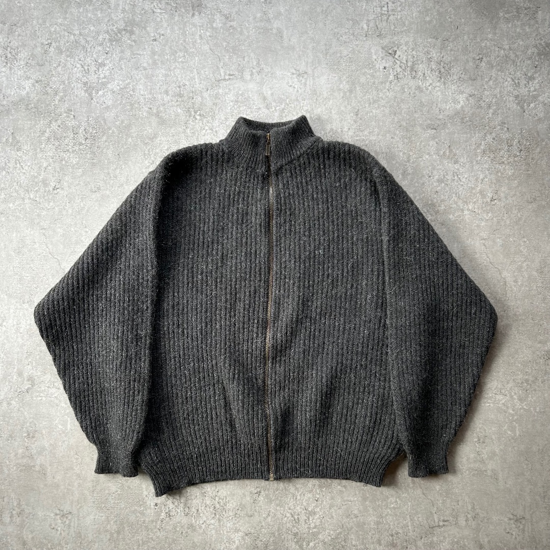 80s エルエルビーン ドライバーズニット USA製 XL チャコールグレー 80s エルエルビーン ドライバーズニット USA製 XL チャコールグレー