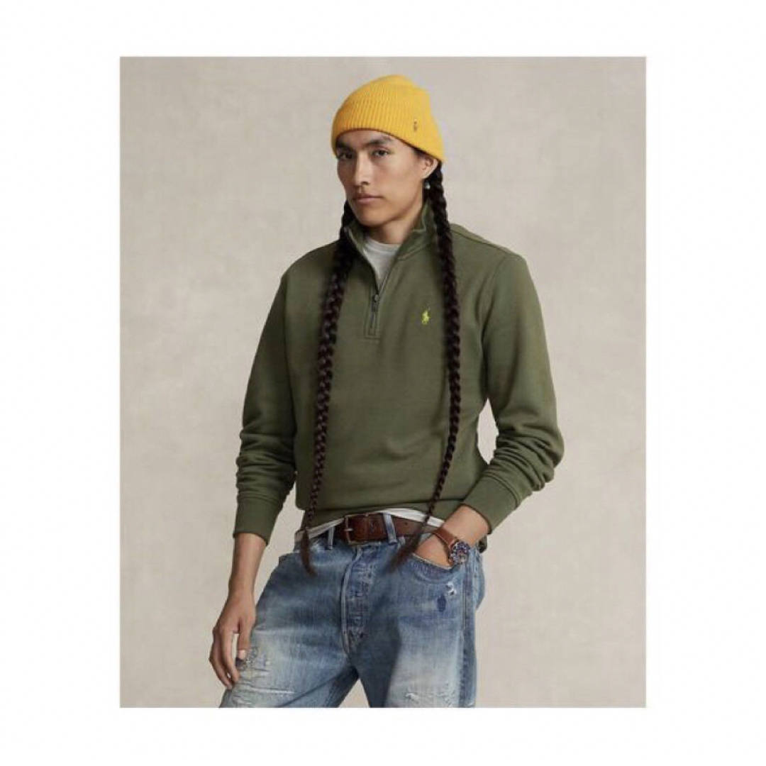 現行 RALPH LAUREN ラルフローレン ハーフジップ スウェット 裏起毛 現行 RALPH LAUREN ラルフローレン ハーフジップ スウェット 裏起毛