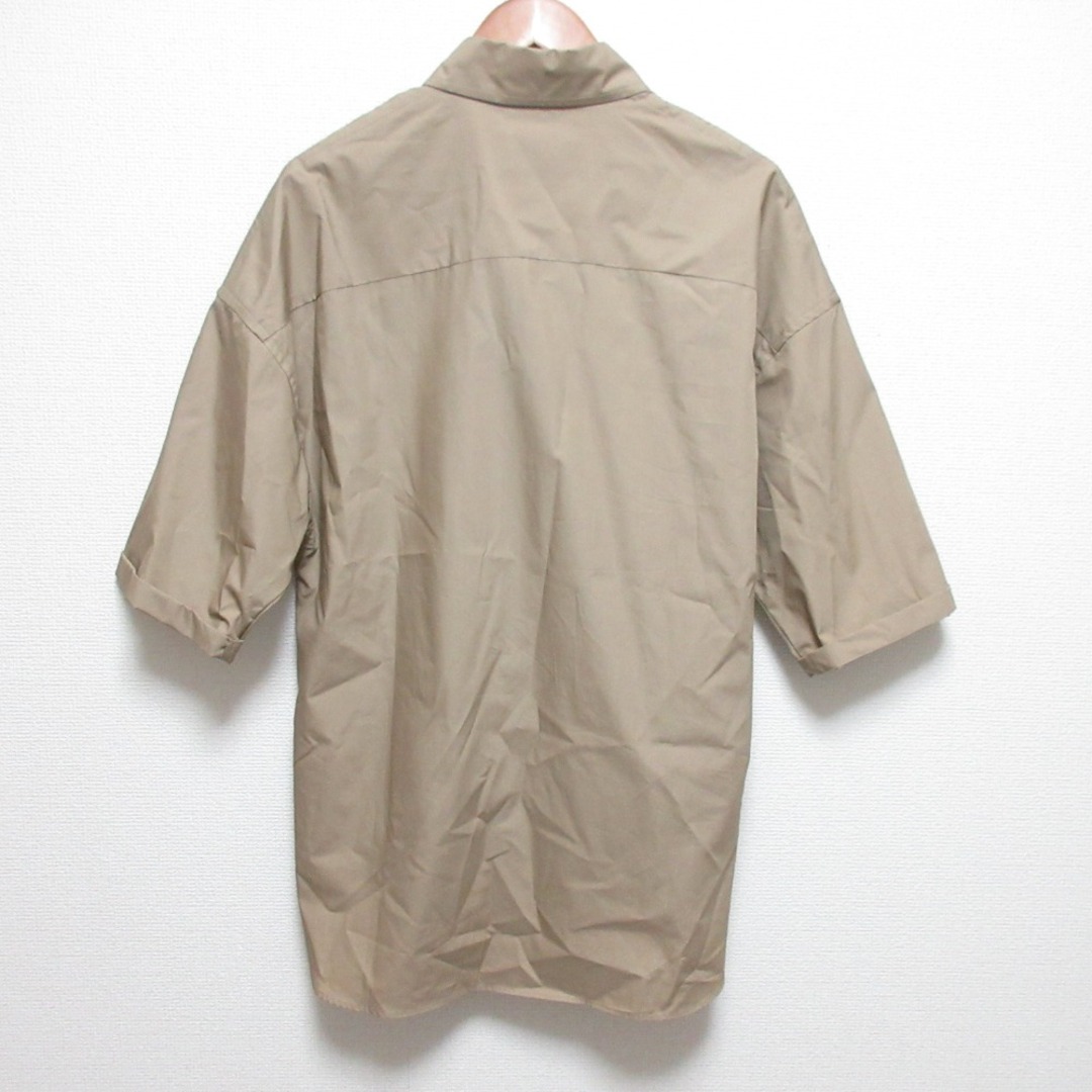 新品同様 MADISONBLUE マディソンブルー J.BRADLEY SHIRT ショートスリーブ シャツ MB999-5718 サイズ1 ベージュ ユニセックス メンズ レディース 古着 中古 USED
