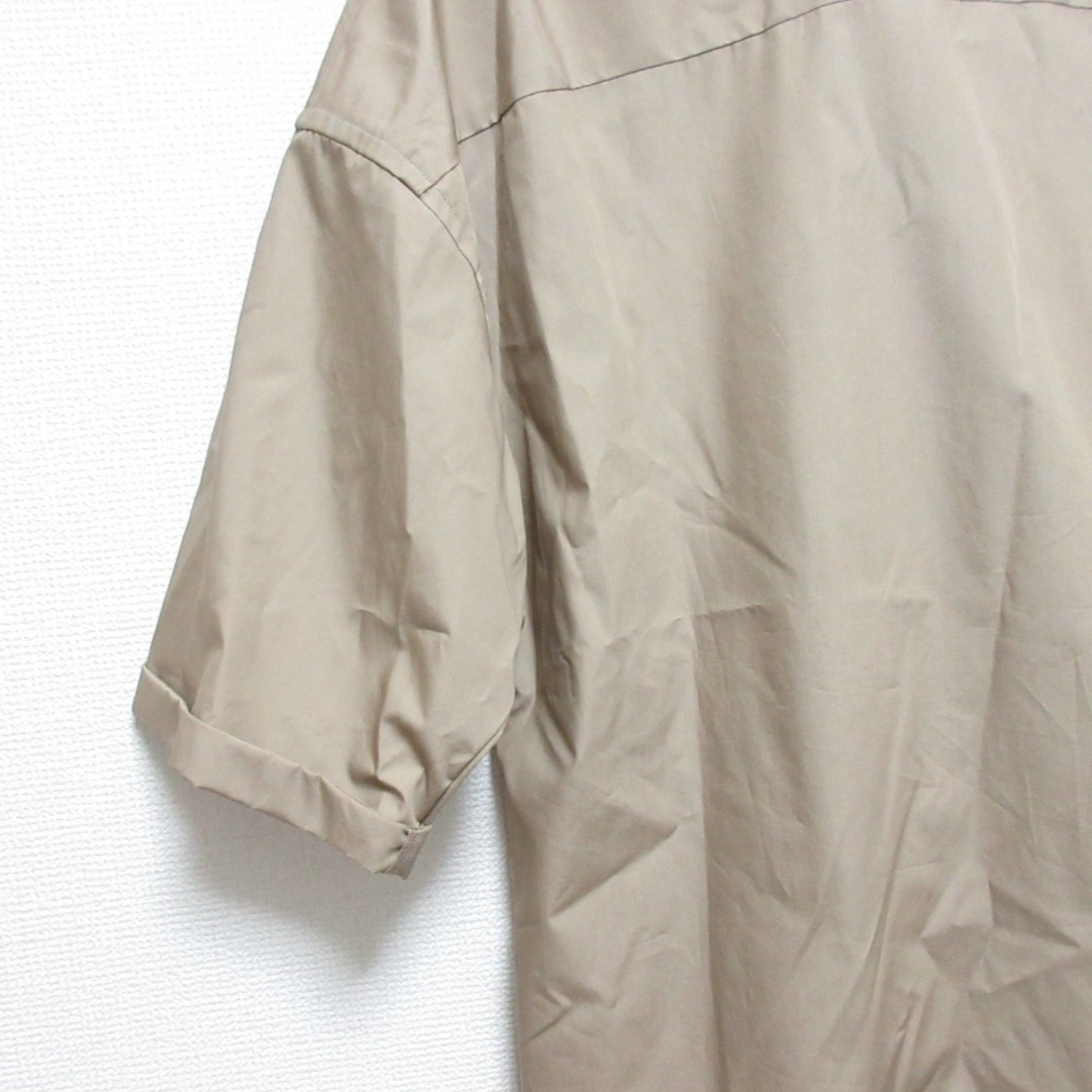 新品同様 MADISONBLUE マディソンブルー J.BRADLEY SHIRT ショートスリーブ シャツ MB999-5718 サイズ1 ベージュ ユニセックス メンズ レディース 古着 中古 USED