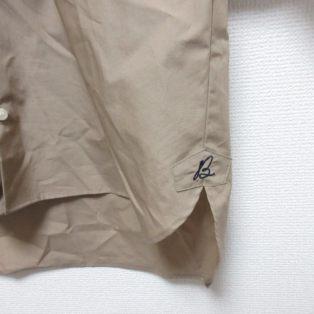 新品同様 MADISONBLUE マディソンブルー J.BRADLEY SHIRT ショートスリーブ シャツ MB999-5718 サイズ1 ベージュ ユニセックス メンズ レディース 古着 中古 USED