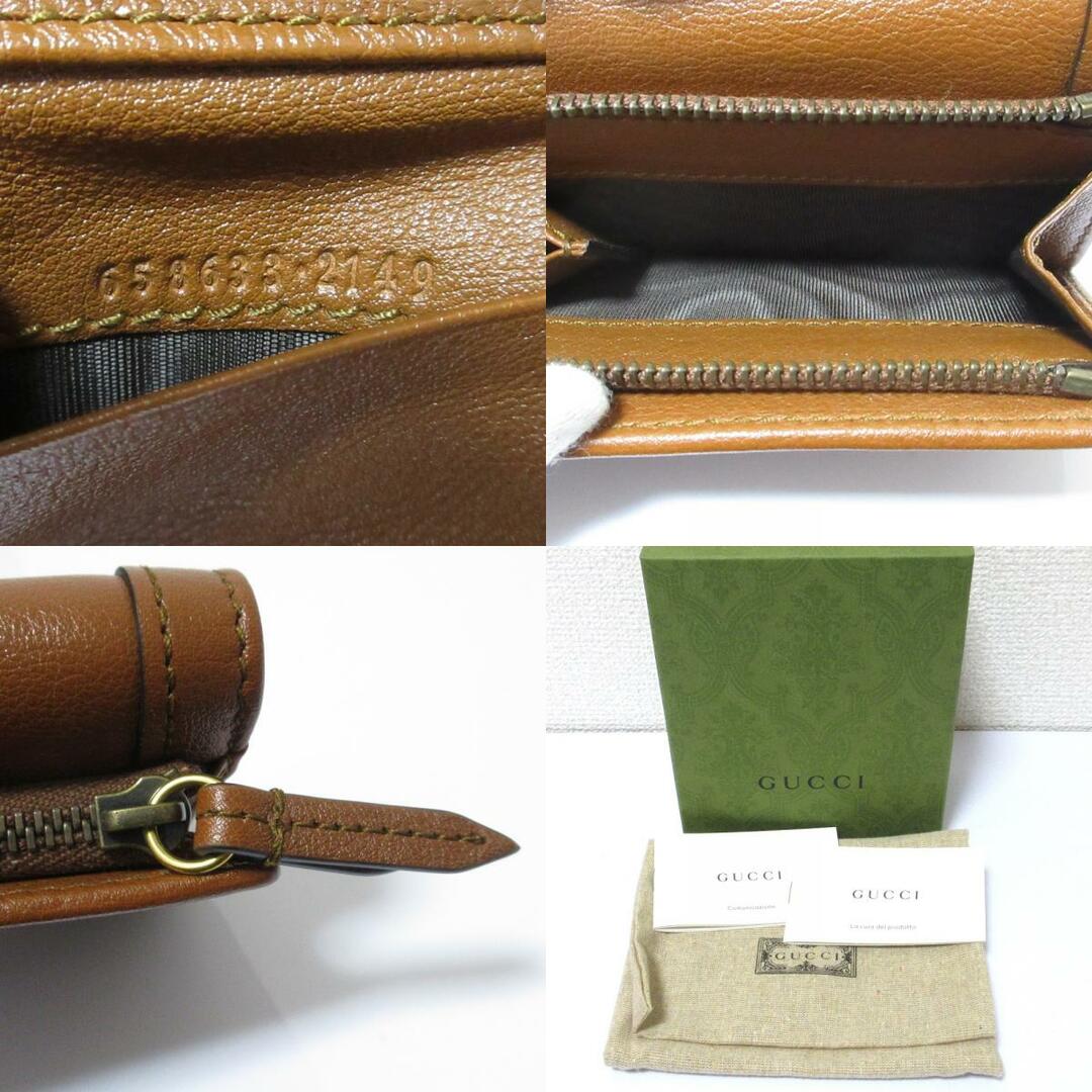 新品同様 GUCCI グッチ バンブー ダイアナコンパクトウォレット 新品同様 GUCCI グッチ バンブー ダイアナコンパクトウォレット