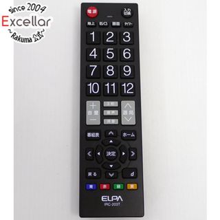 エルパ(ELPA)のELPA　テレビリモコン　IRC-203T(BK)　ブラック(その他)
