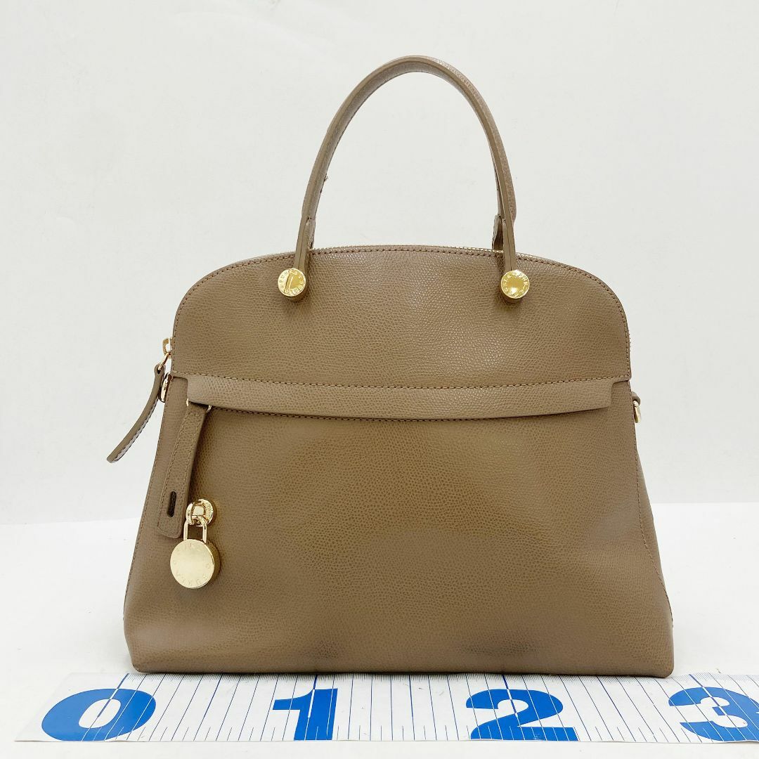 美品 FURLA フルラ ハンドバッグ ショルダーバッグ グレー系 美品 FURLA フルラ ハンドバッグ ショルダーバッグ グレー系