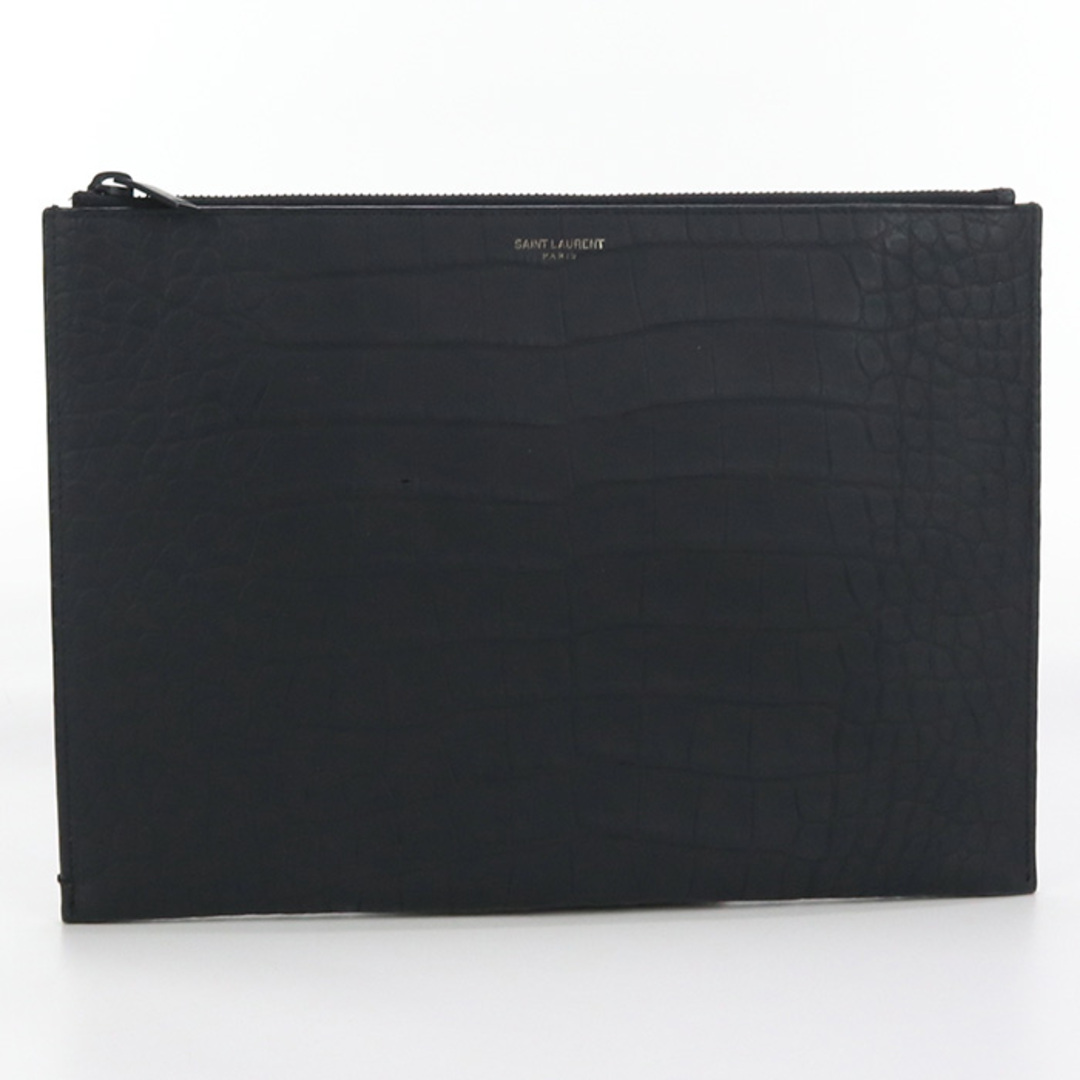 SAINT LAURENT ブラック クラッチバッグ Saint Laurent レザークラッチバッグ | ブラック | FARFETCH JP