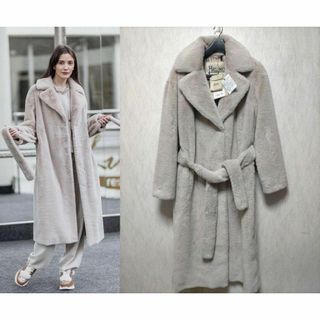HERNO - ヘルノ エコファー中綿ダウンコート アウター ロング HERNO - ヘルノ エコファー中綿ダウンコート アウター ロング