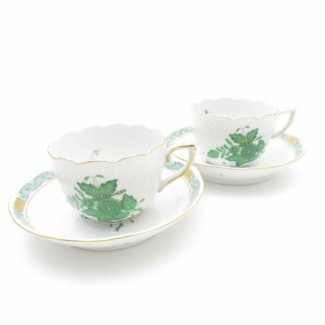 美品 Herend ヘレンド アポニーグリーン AV 711 カップ 美品 Herend ヘレンド アポニーグリーン AV 711 カップ