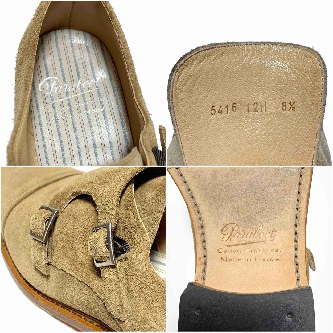 Paraboot - ☆良品 パラブーツ スエード ダブルモンクストラップ Paraboot - ☆良品 パラブーツ スエード ダブルモンクストラップ