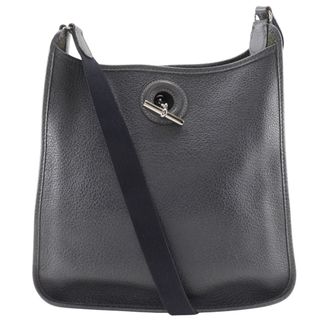 エルメス(HERMES)の【HERMES】エルメス ヴェスパ28 レザー 灰色 □C レディース ショルダーバッグ(ショルダーバッグ)