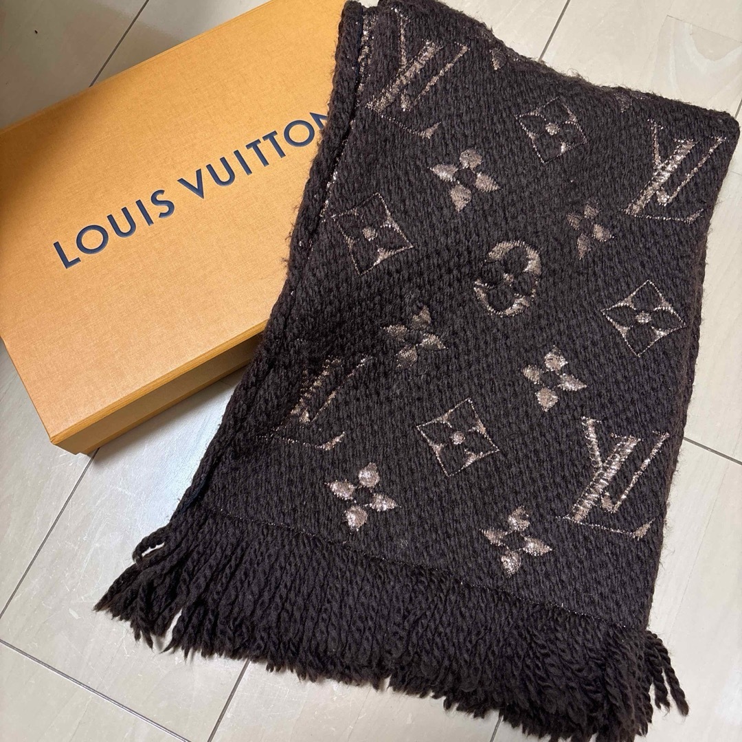 LOUIS VUITTON - 正規品 箱付き ルイヴィトンマフラー ラメ LOUIS VUITTON - 正規品 箱付き ルイヴィトンマフラー ラメ